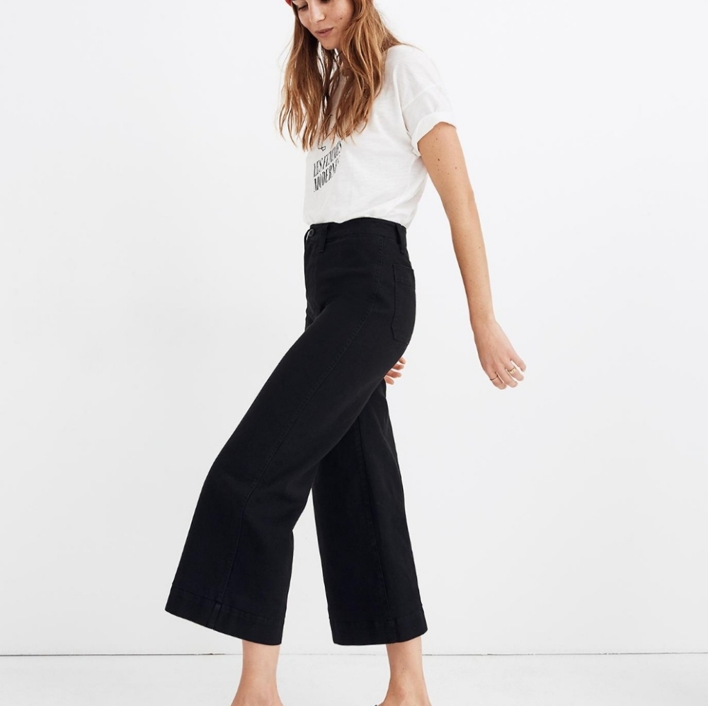 Madwell cropped  Wide leg Pant